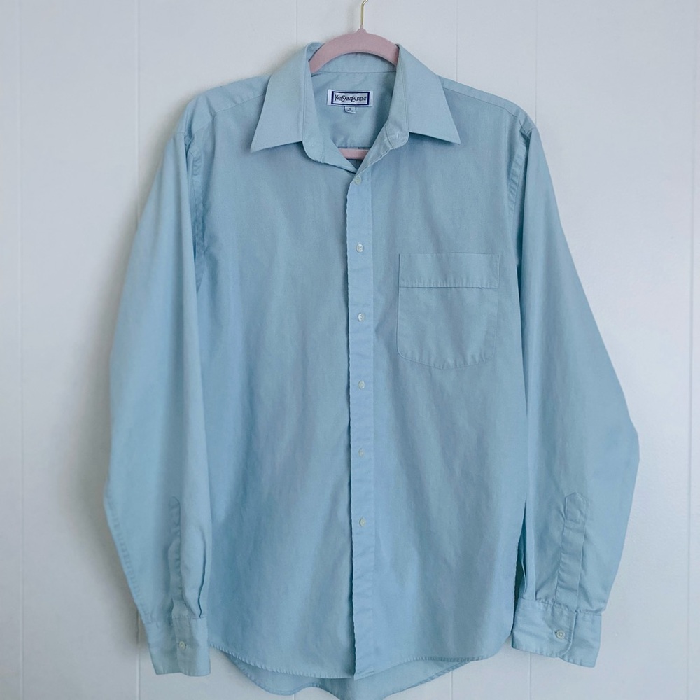 Yves Saint Laurent Light Blue Men's Dress Shirt